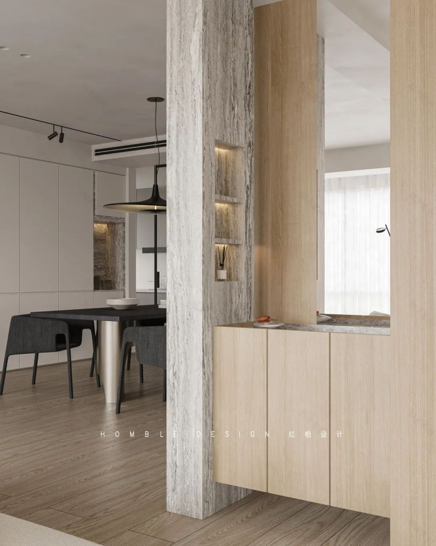 华润城·润府极简风私宅丨红柏设计-14