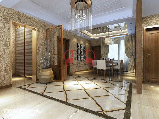 儒雅厚物 【奕聪花园】四室设计-15