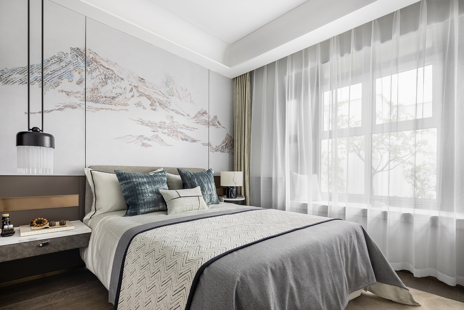 堂悦样板间丨中国烟台丨上海岳蒙设计有限公司-37