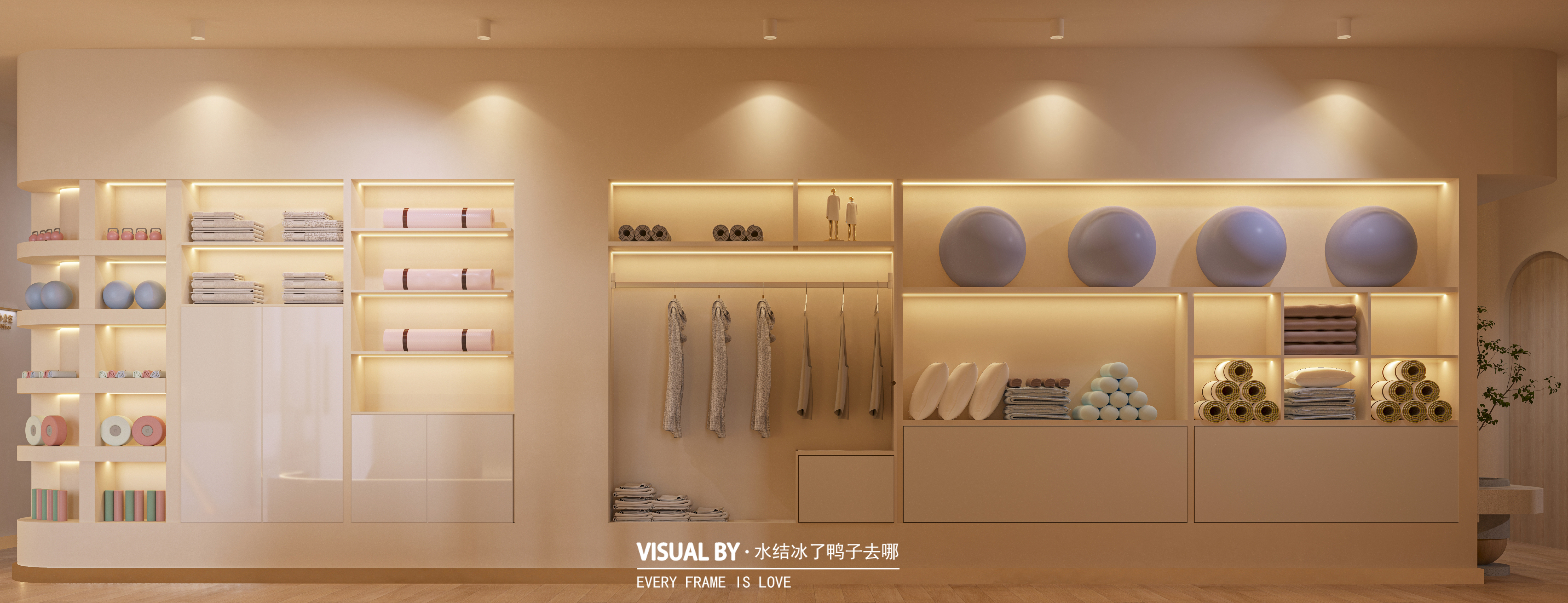 瑜伽店效果图-7