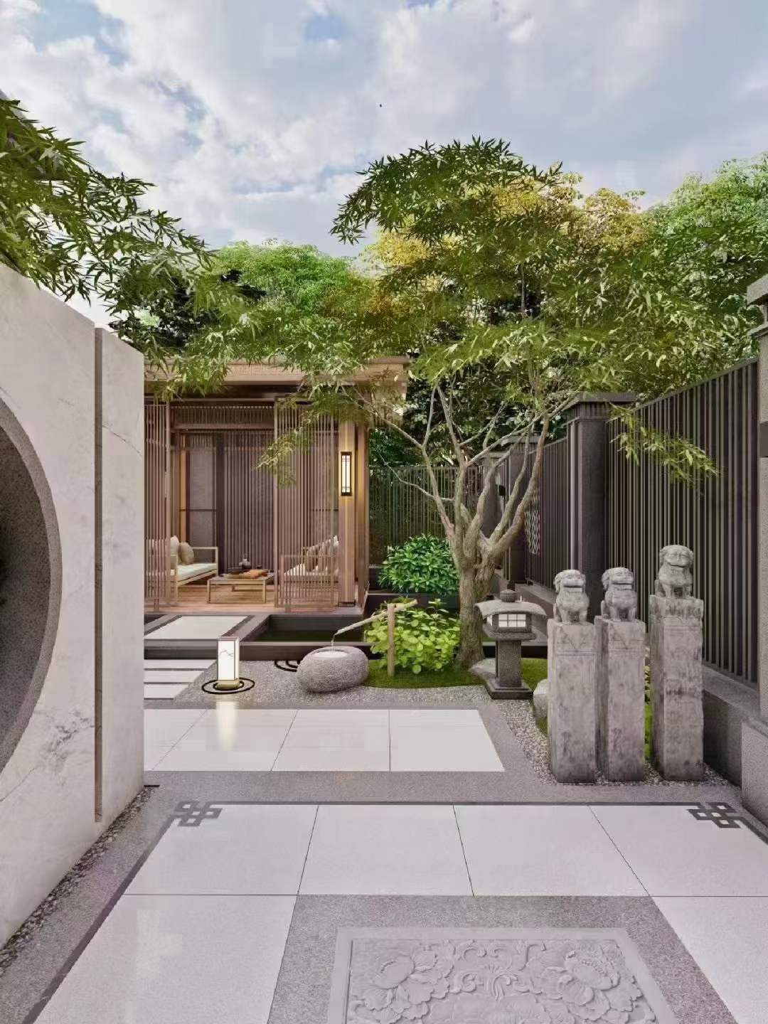 中式庭院 | 闲庭信步间，尽显国人院落情怀~-2