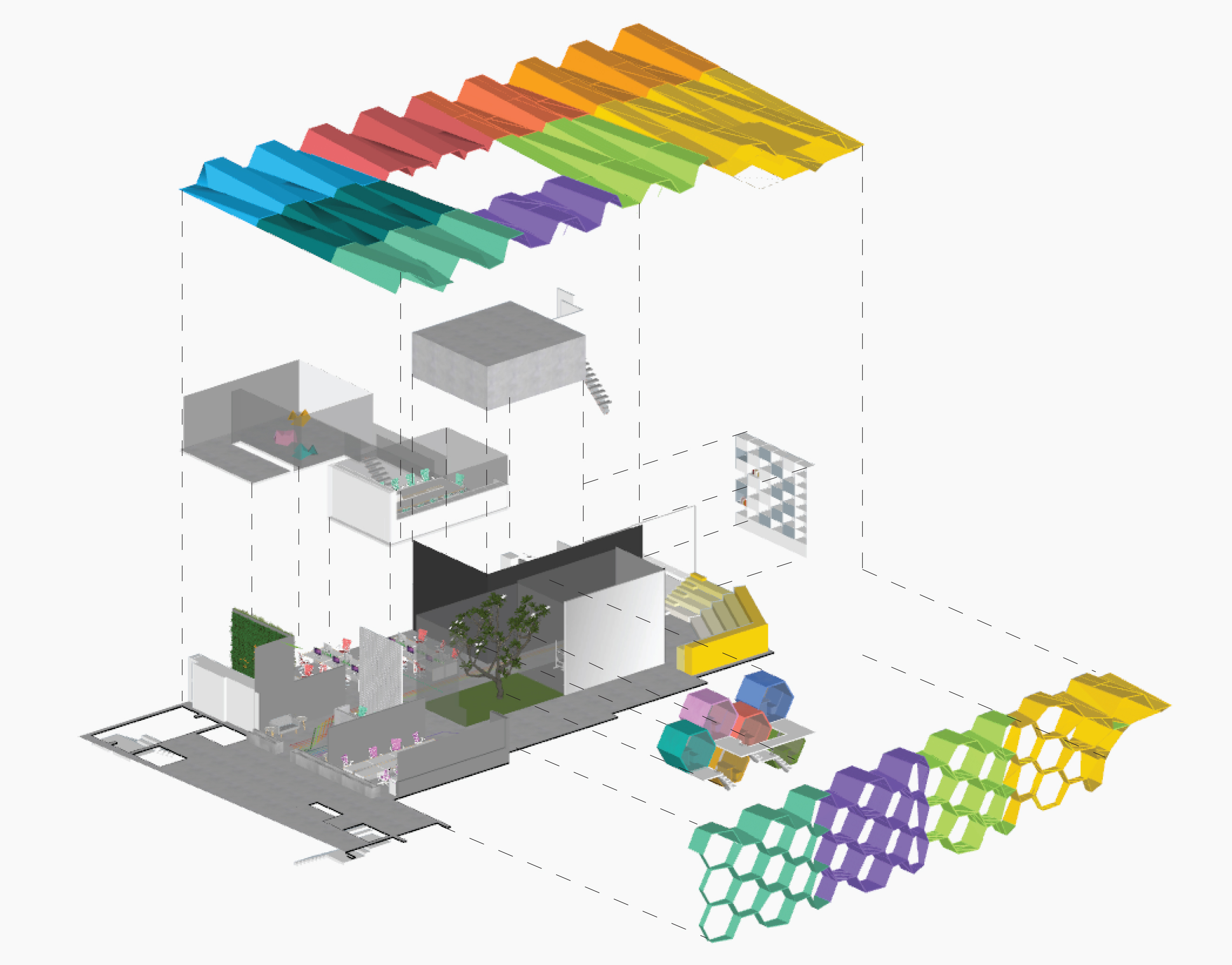 智能办公室设计，绿色与科技的完美融合-17