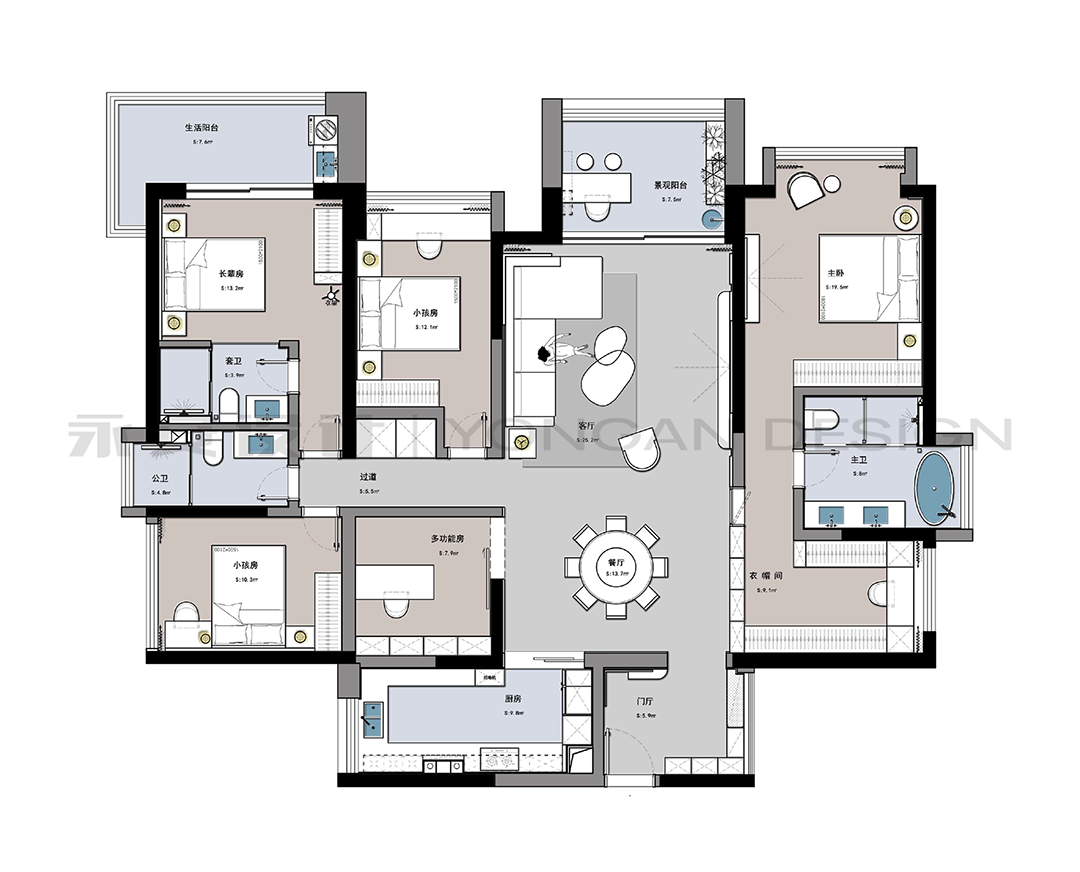 永安新作丨龙岸君粼176㎡【烟雨水墨之岸】-29