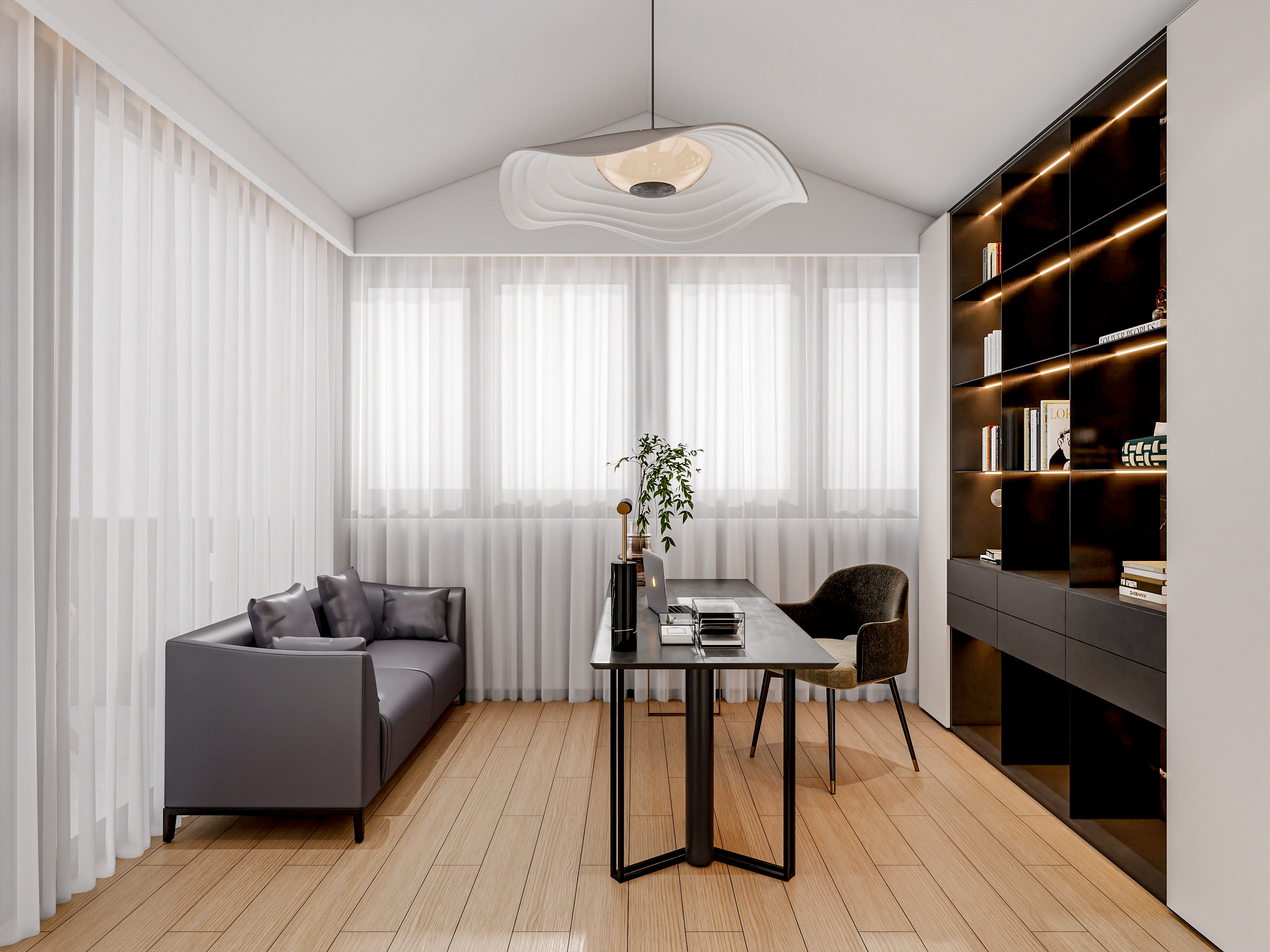 上海浅水湾花园（408平方现代简约别墅）-60