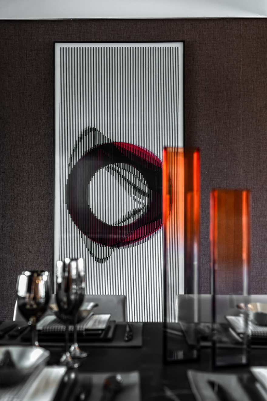 金泰中央公园上叠样板间 | 231㎡气质高级黑,简约时尚、格调十足!-29