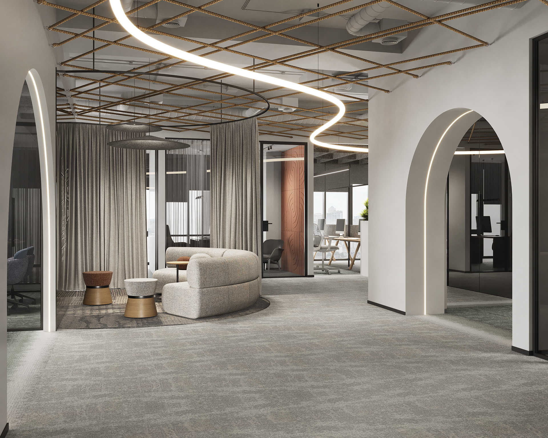 OFFICE VISUALISATION(办公室室内可视化)丨OFFCON-11