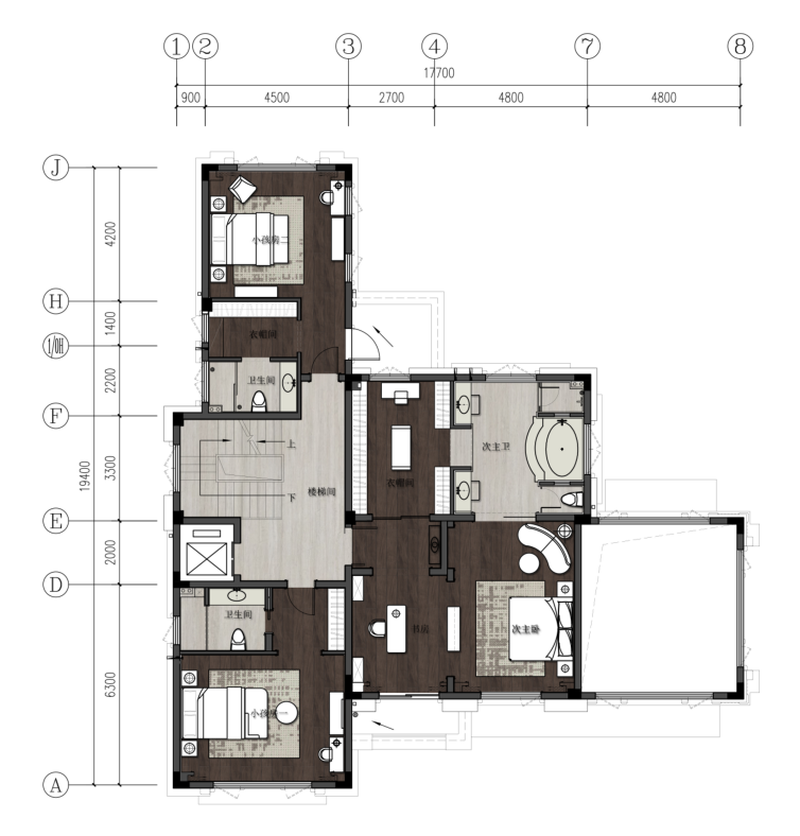 绍兴御香园四期独栋样板房 | 后现代美式奢华的艺术呈现-29