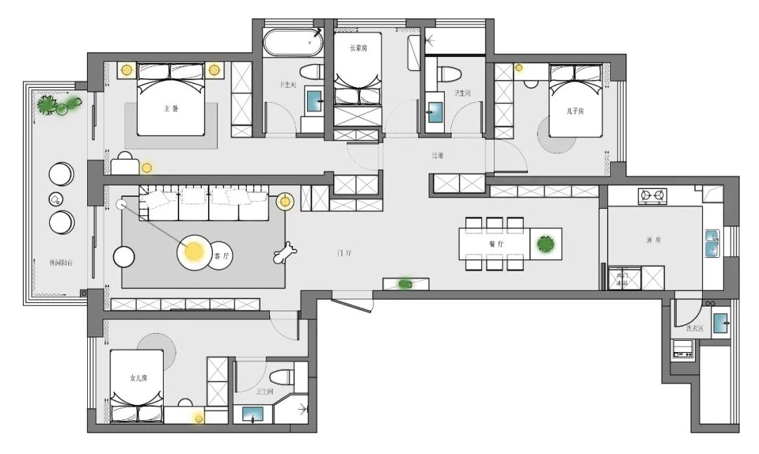 苏州览月阁极简大平层设计丨中国苏州丨苏州维斯曼全案设计-13