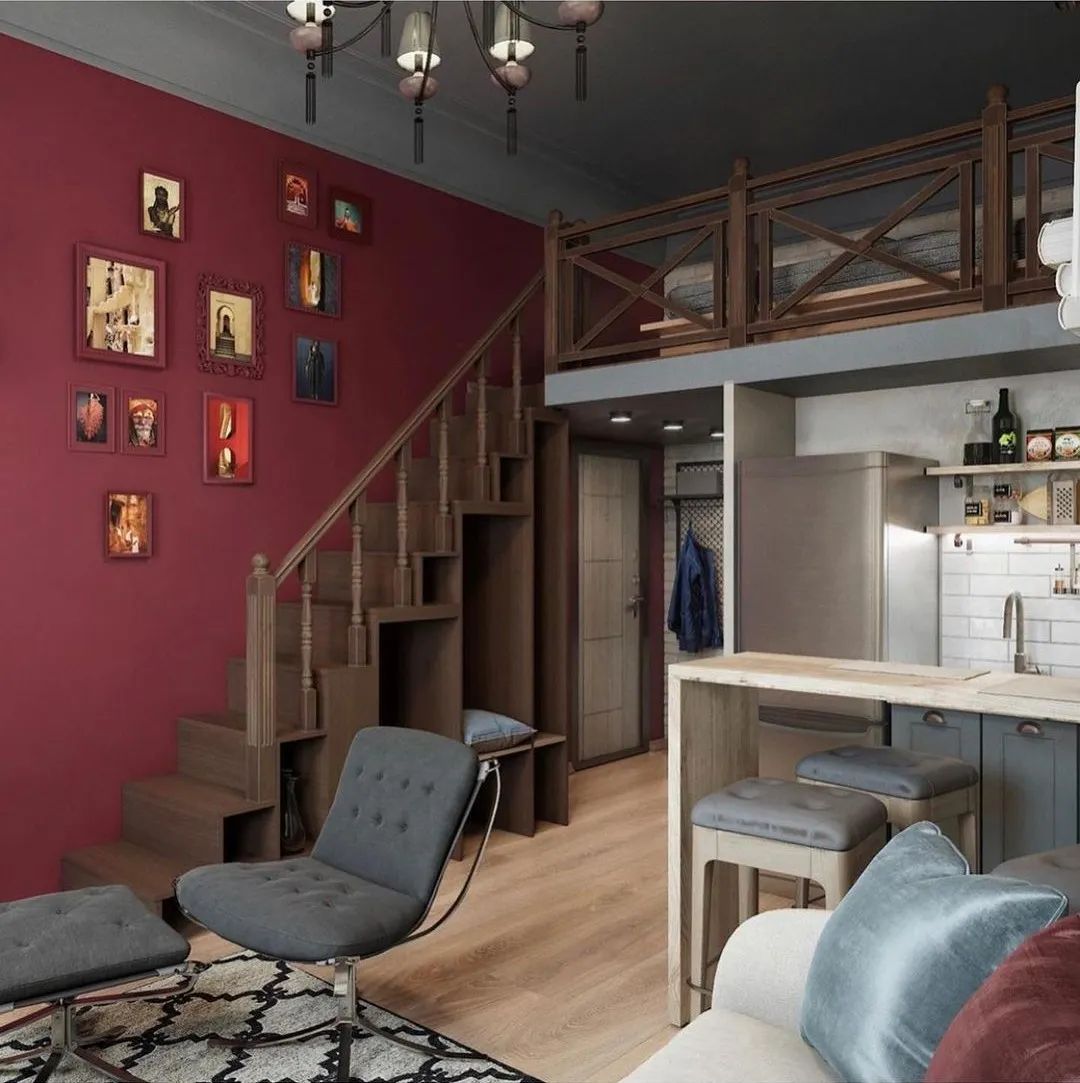 25㎡带夹层的小宅空间设计丨Studeco Design-19