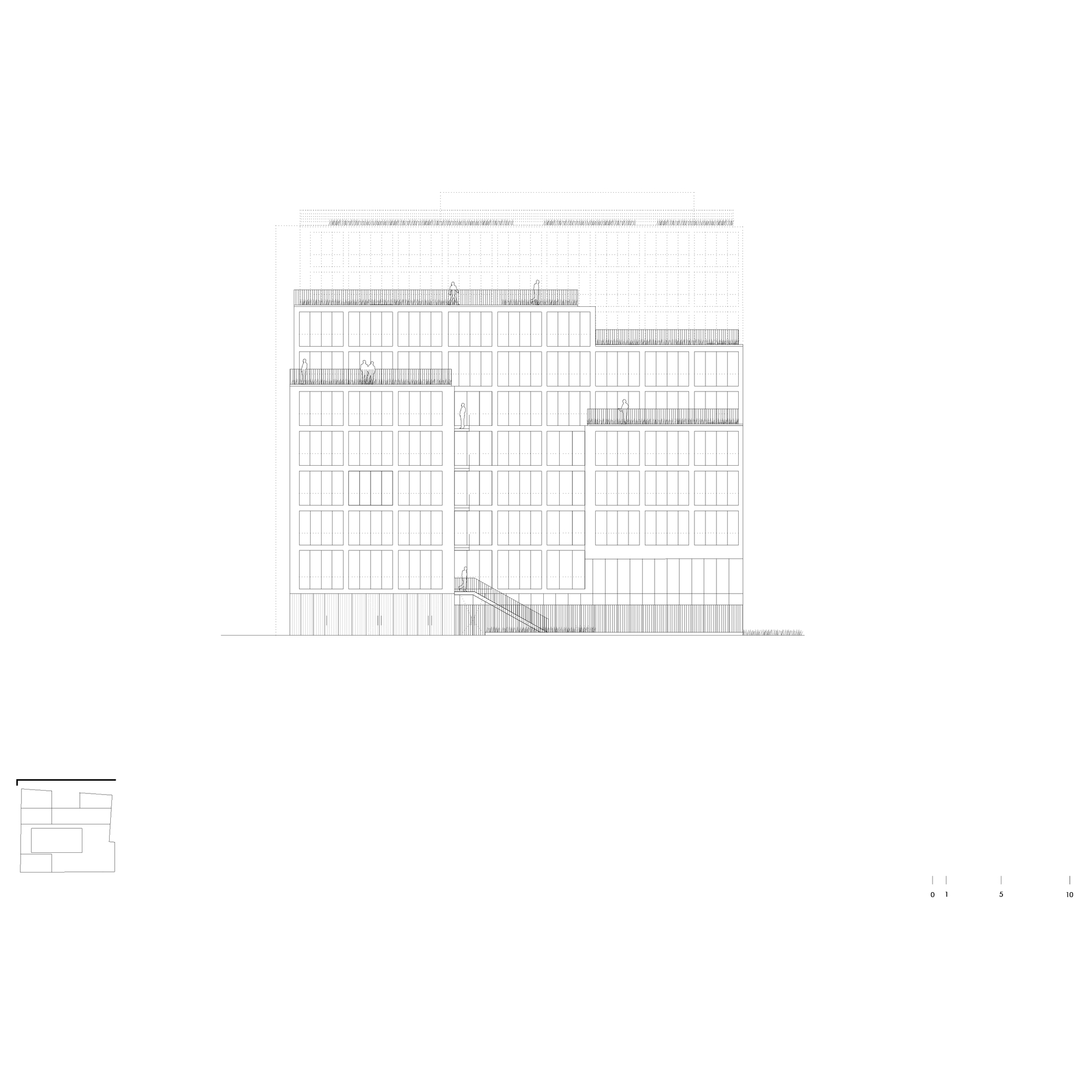 巴黎 Tolbiac 街办公楼改造丨法国巴黎丨M Vilo Bach Architecture-29