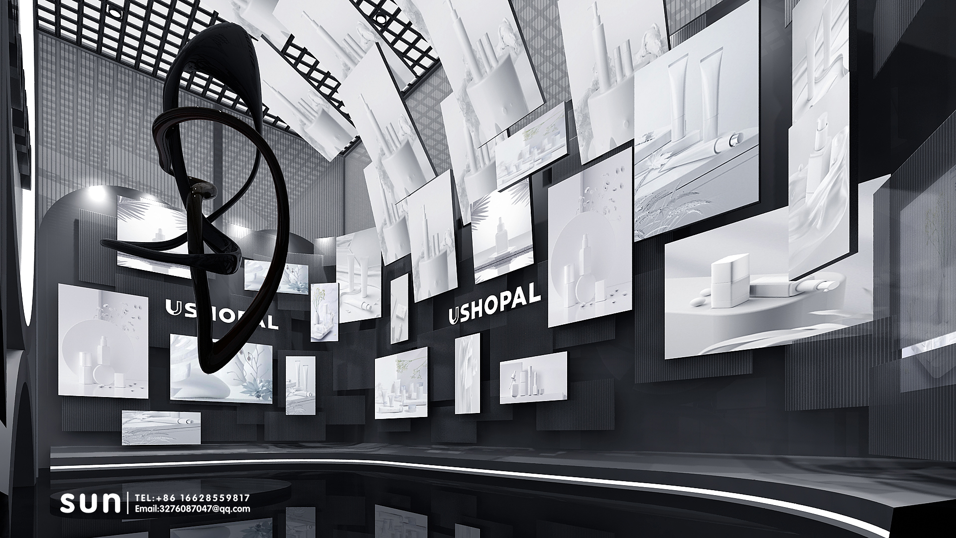 CIIE2021进博会 USHOPAL 美妆类 展台案例-7