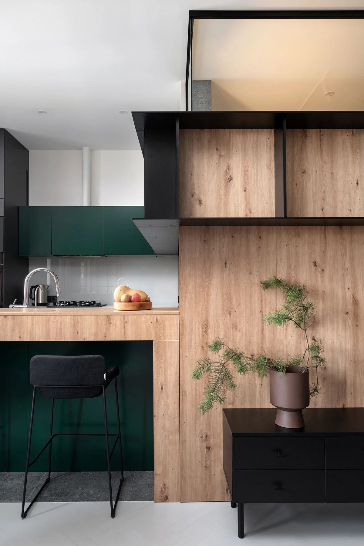 质朴原木单身公寓丨Oleksandr Maly-15