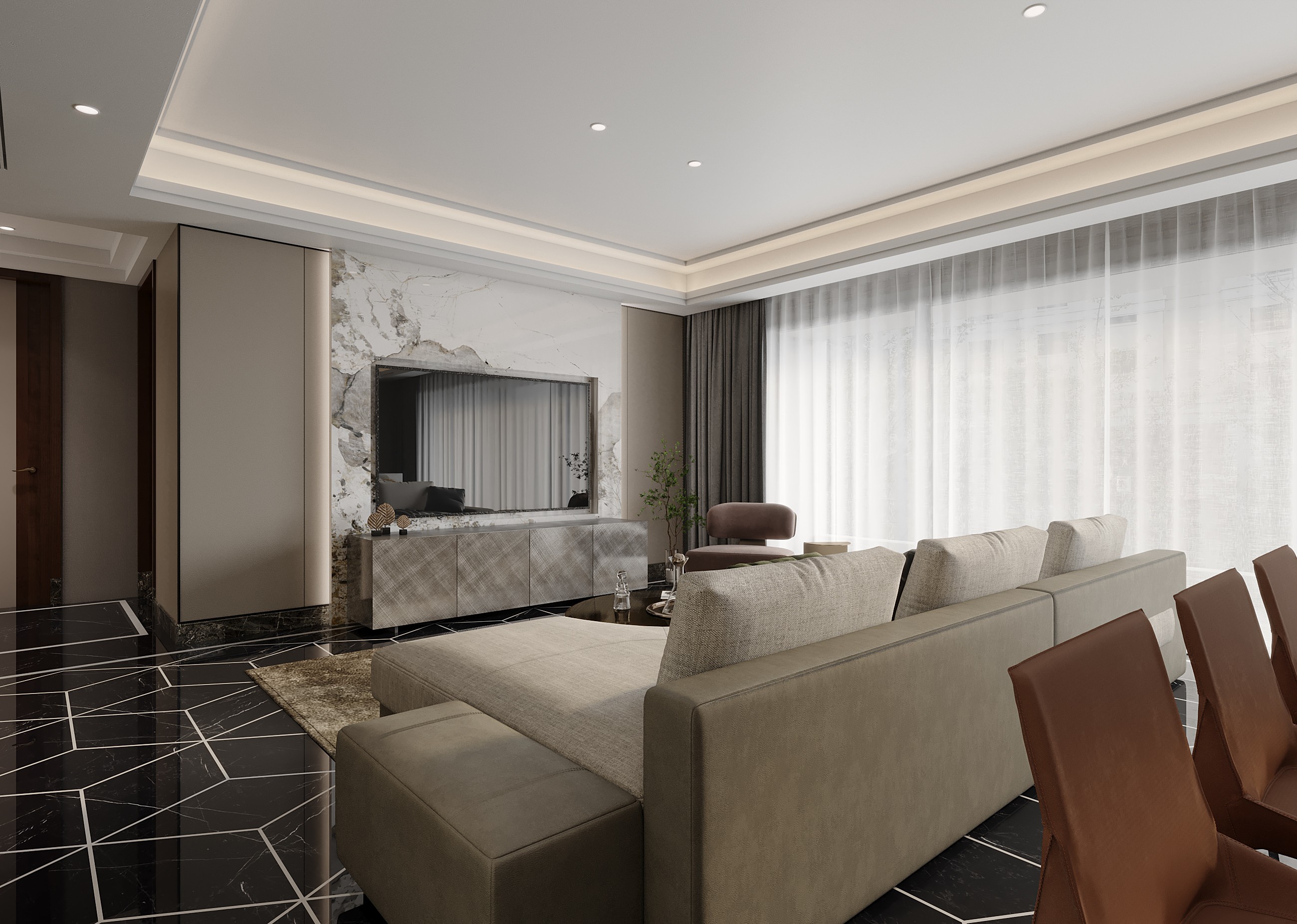 180㎡大平层精装改造丨中国杭州丨力设计-19