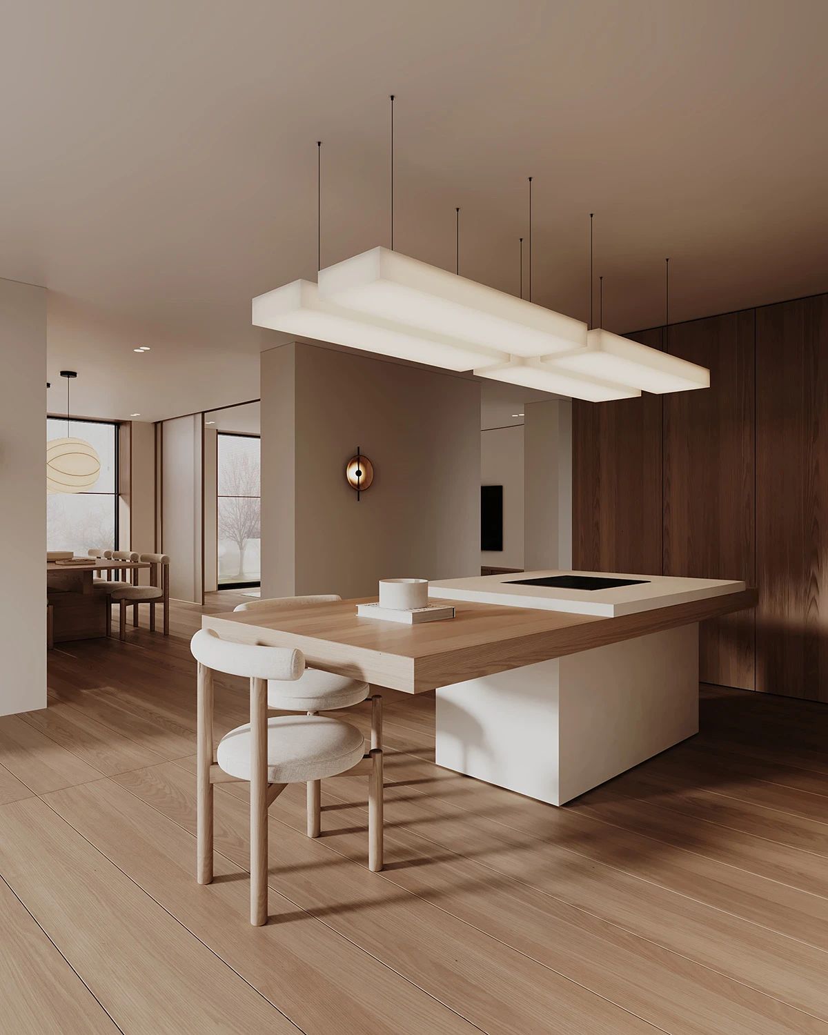 现代原木系奶油风的住宅丨中国-30