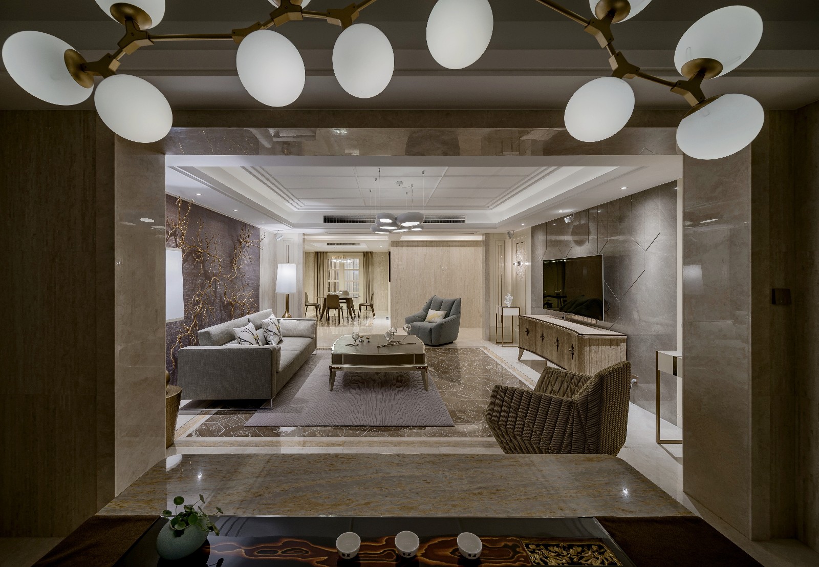 50度灰——246㎡福州融桥外滩样板房-3