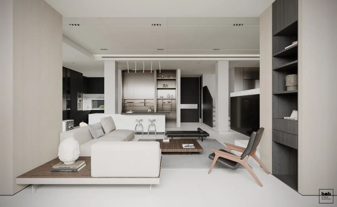 当代别墅空间设计丨本白设计-11