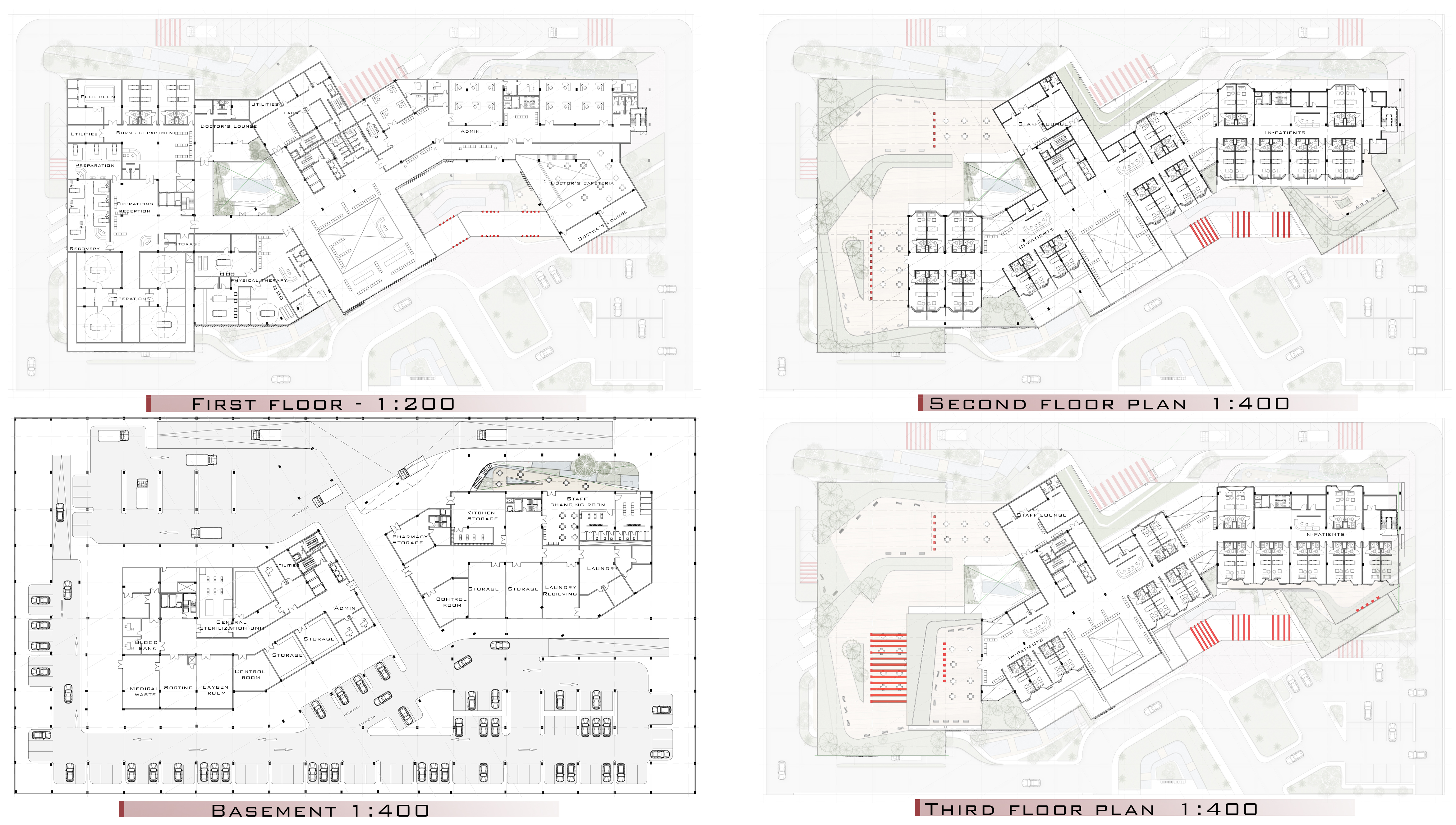 库拉一日手术医院丨埃及丨开罗大学工程学院建筑系-19