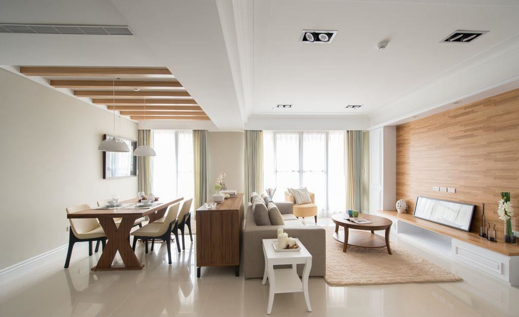 春雨设计--32坪 三房 ‧ 混搭風-2