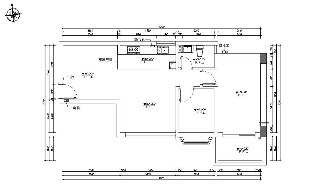 78 平米北欧风小家,绿色背景墙打造轻奢空间-37