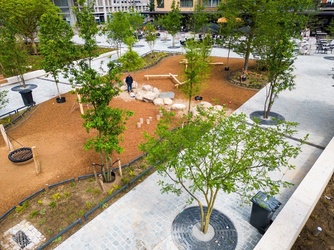 Genk市中心广场绿化改造项目（含大广场等）丨比利时丨Bureau Bas Smets-3