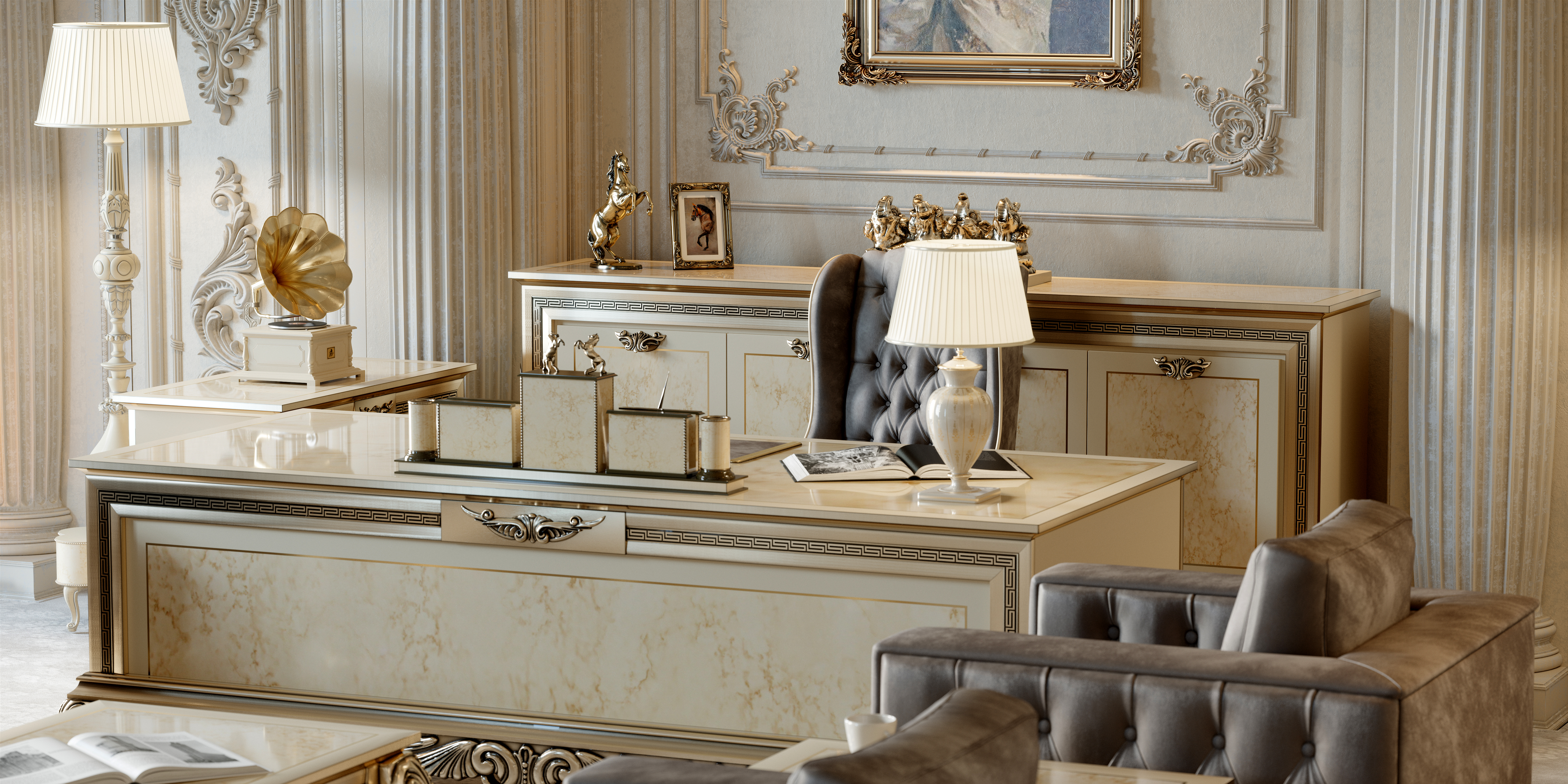 因奇行政办公桌套装丨土耳其丨Nariman Akhad-10