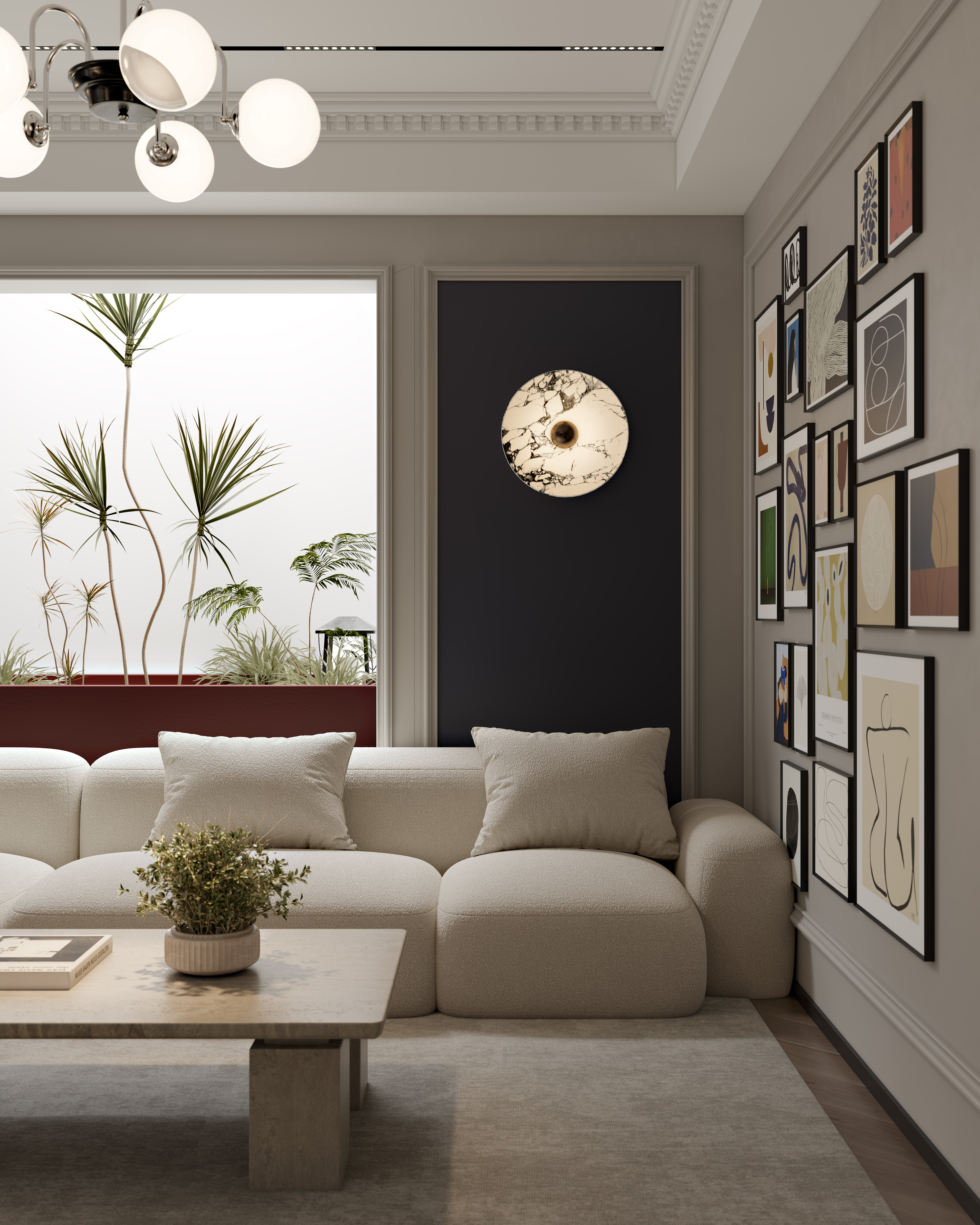 别墅一二层设计，室内简欧-2