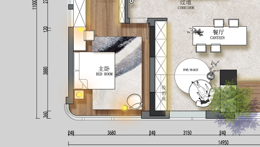 重庆大平层室内设计丨中国重庆-4