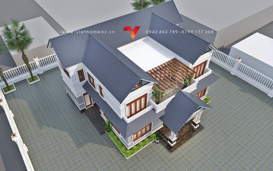 河内市巴维街房屋设计丨Kiến Trúc – Nội Thất VietHome-11