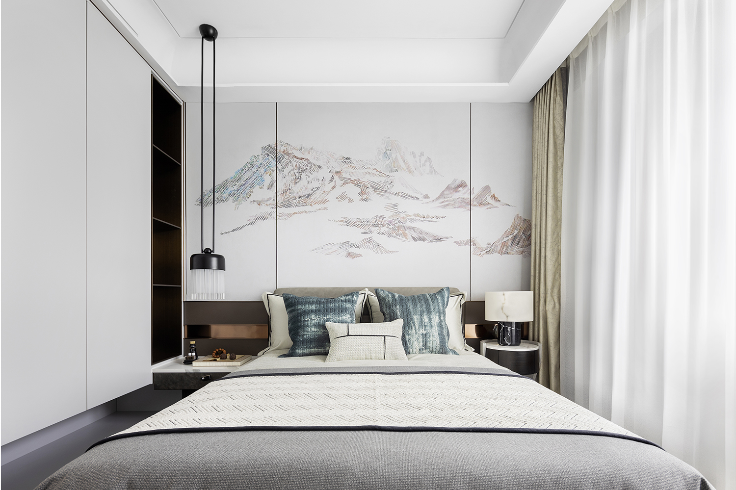 堂悦样板间丨中国烟台丨上海岳蒙设计有限公司-38