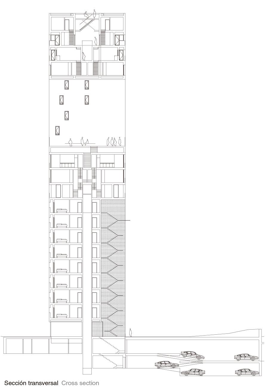 马德里“观景楼”住宅 | 模块化设计与公共空间的完美融合-20