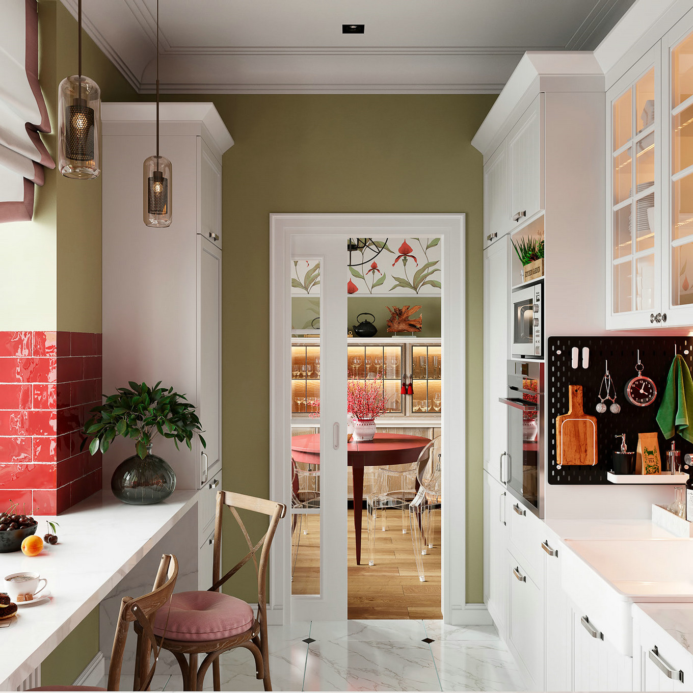 色彩盛宴 | 78 平混搭风格公寓设计-7