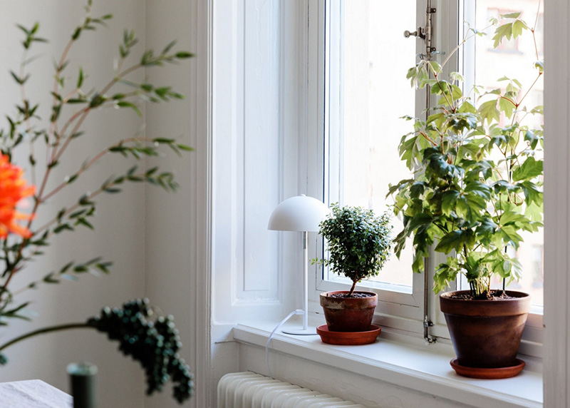 瑞典家庭公寓的明亮色彩与创意分区设计-5