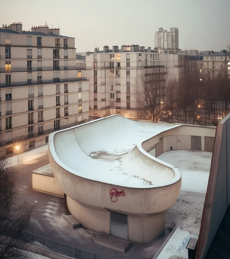 巴黎隐藏的滑板公园丨法国巴黎丨ūti Architectes-10