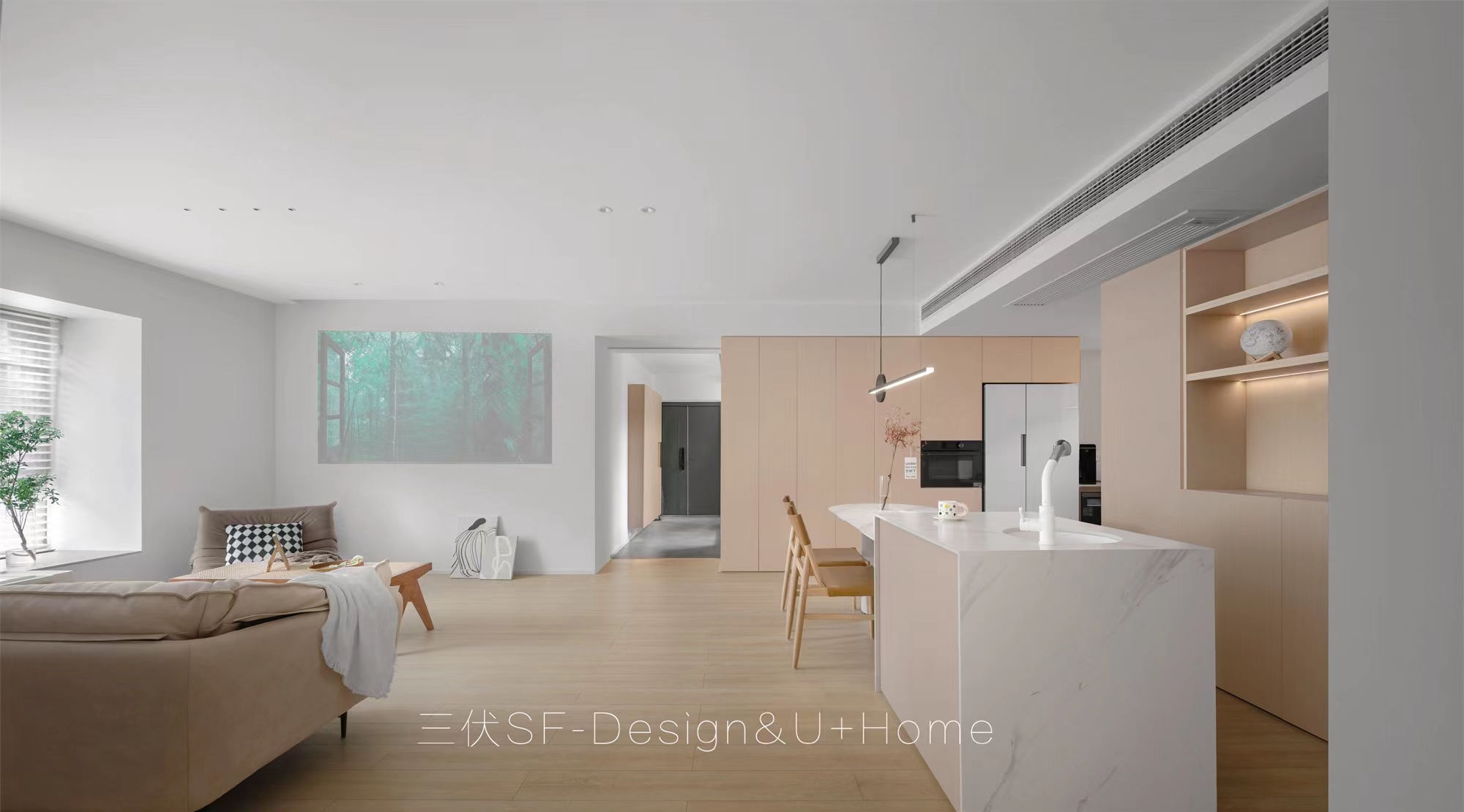 日系樱桃木++云朵奶油色家居空间设计-8