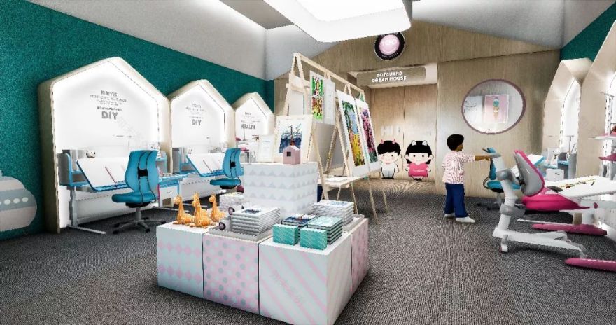 从护童1.1米高度出发,我们为孩子设计了一个玩起来的儿童用品店-36