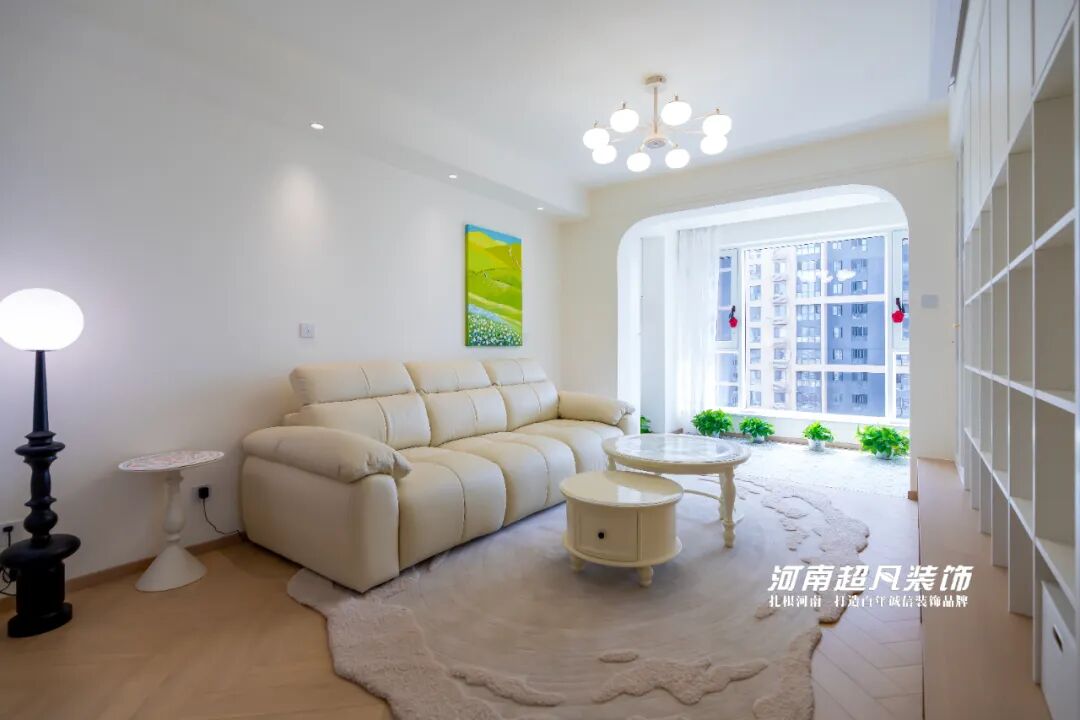 完工首发丨金水区美盛教育港湾，98平轻法式风格，把浪漫装进新家-68