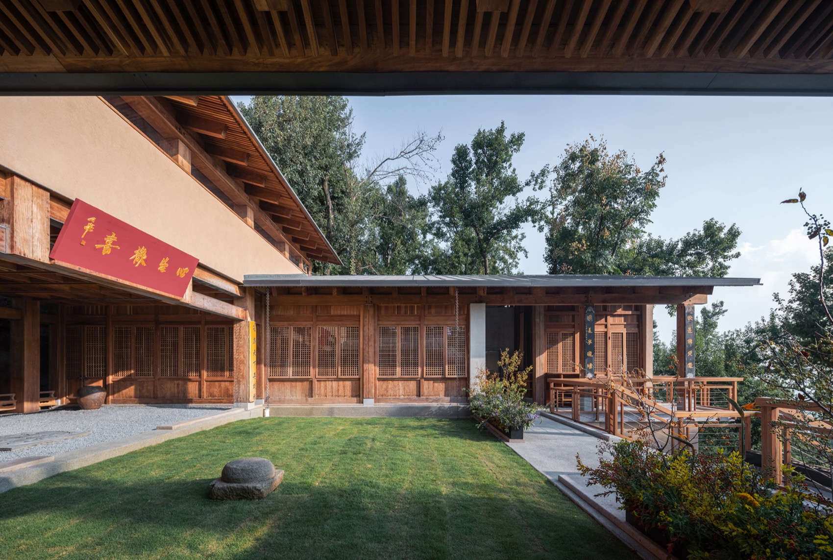 东方山佛教协会改造设计丨中国黄石丨反几建筑-47