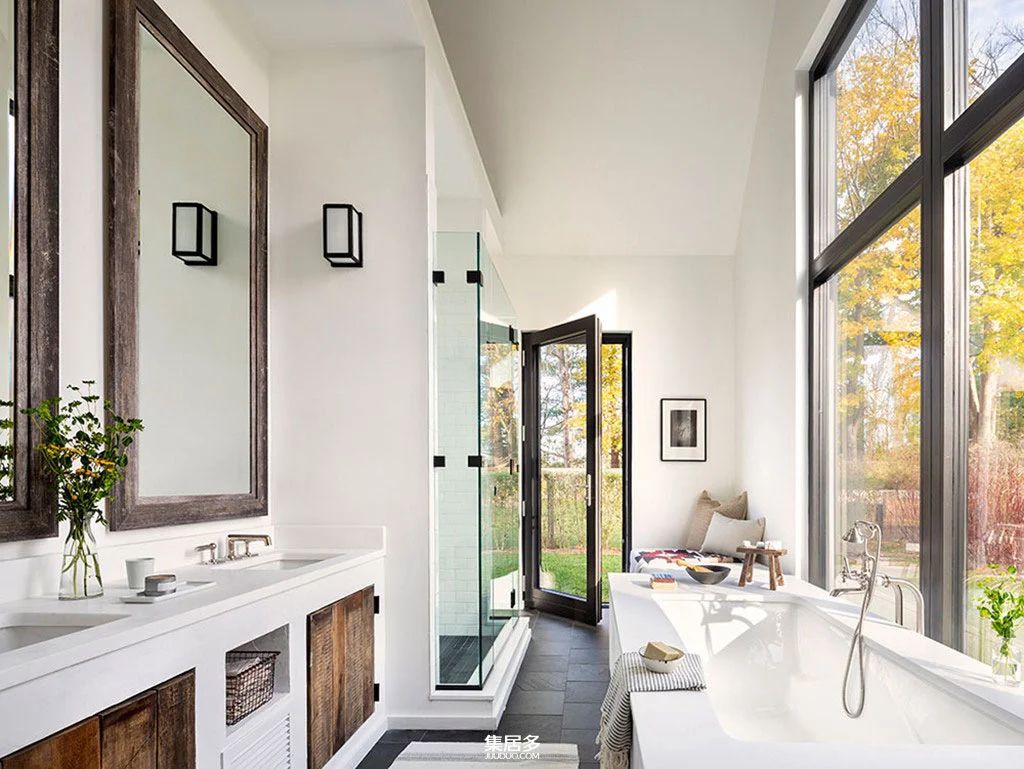 纽约州北部现代黑色小屋设计丨美国纽约-19