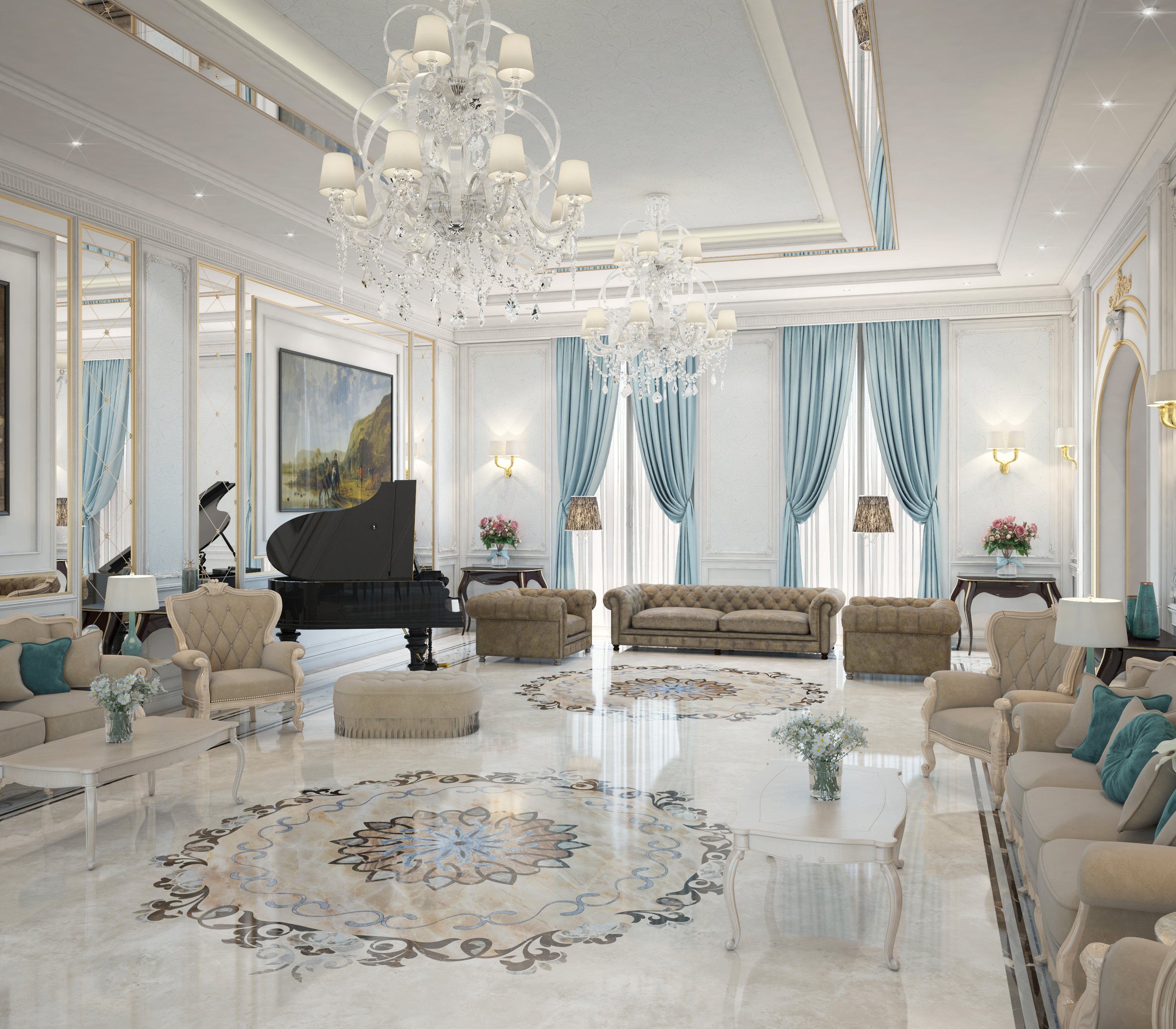 Classical interior design in kuwait-1