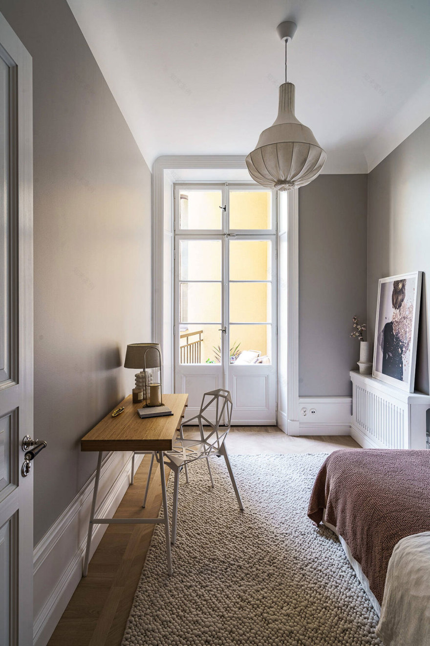 斯德哥尔摩滨水区老房子里的雅致现代公寓-12