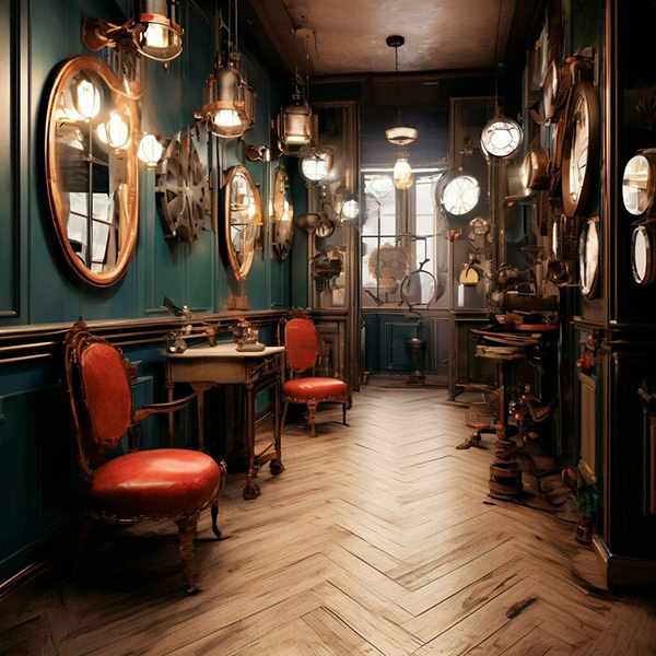 Квартира в стиле стимпанк. 4-6