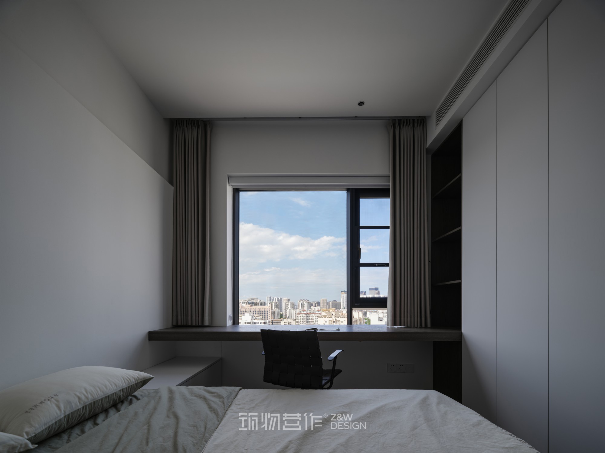 筑物营作实景｜180㎡暗调极简婚房设计-54