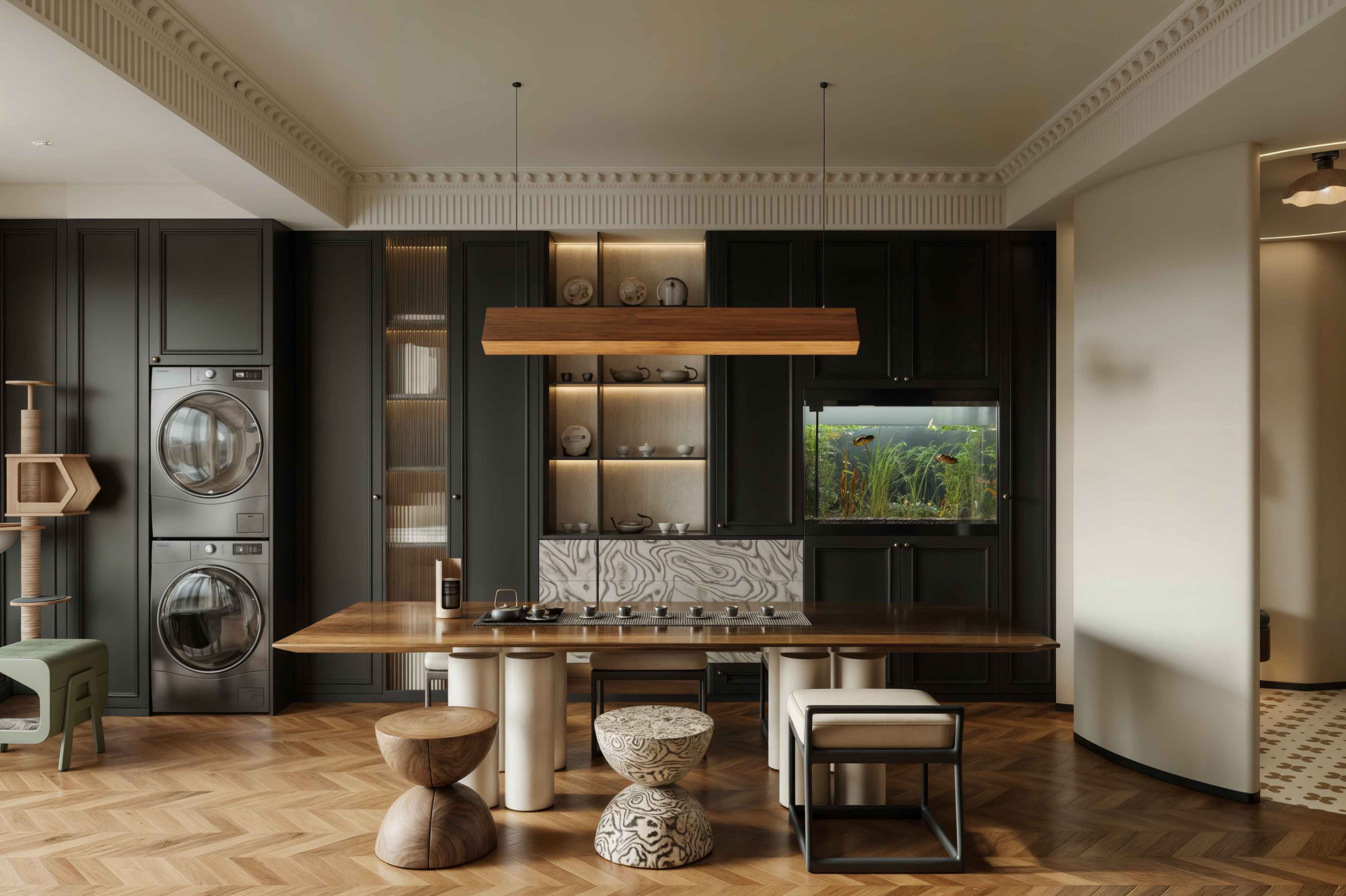 中古法式客厅  中古客餐厅 -6