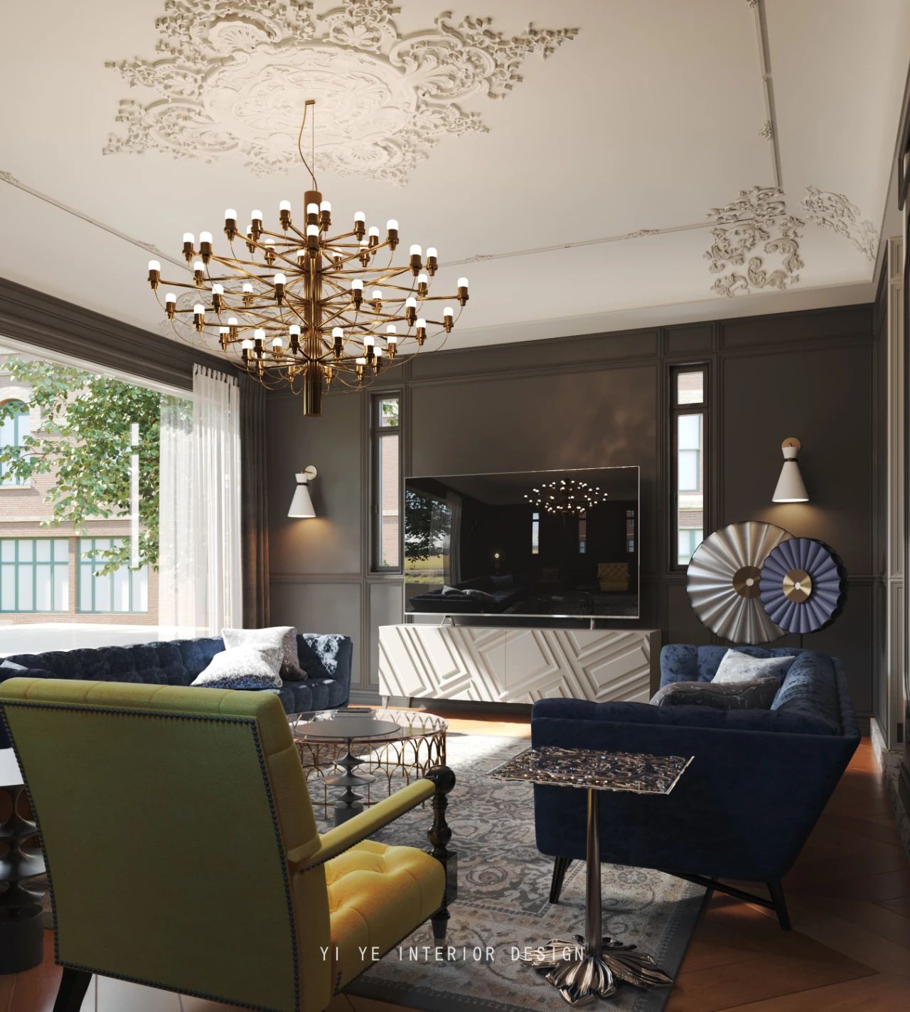 银丽高尔夫 550m² 法式丨一野设计-2