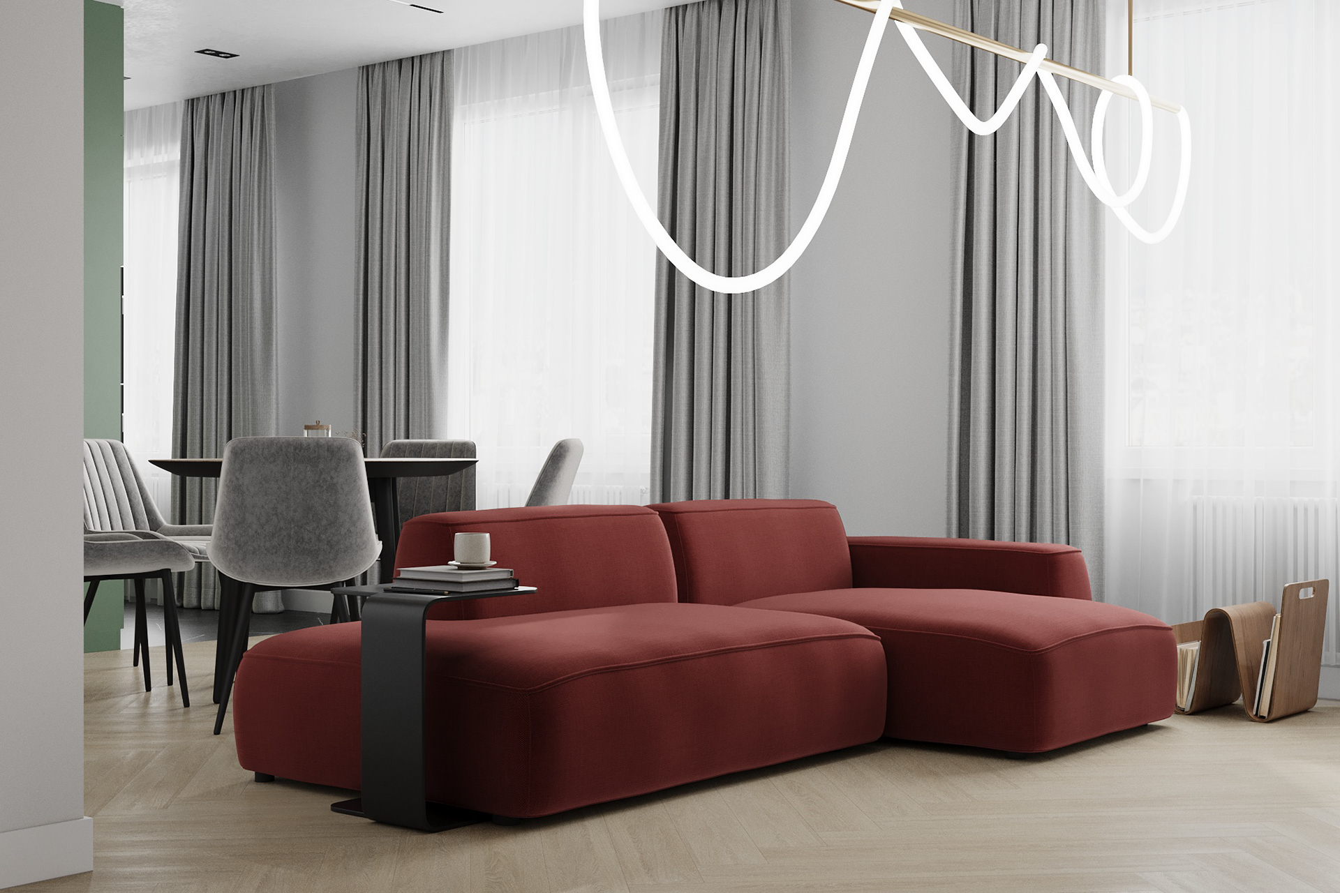 Bright apartment - 3D visualization | Interior design-11
