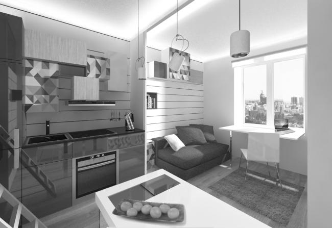 小面积公寓设计概念项目丨俄罗斯莫斯科丨Arch group-68
