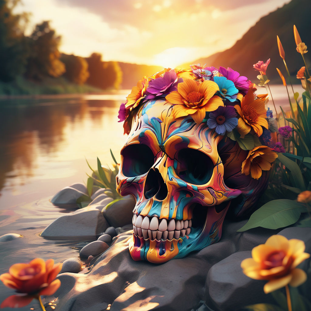 头骨·日出·河流·颜色丨Öskar Design-9