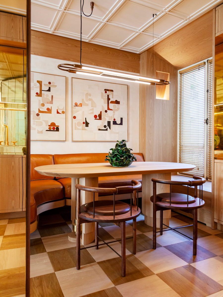 复古公寓设计 | 艺术、设计与材料的有机结合-43