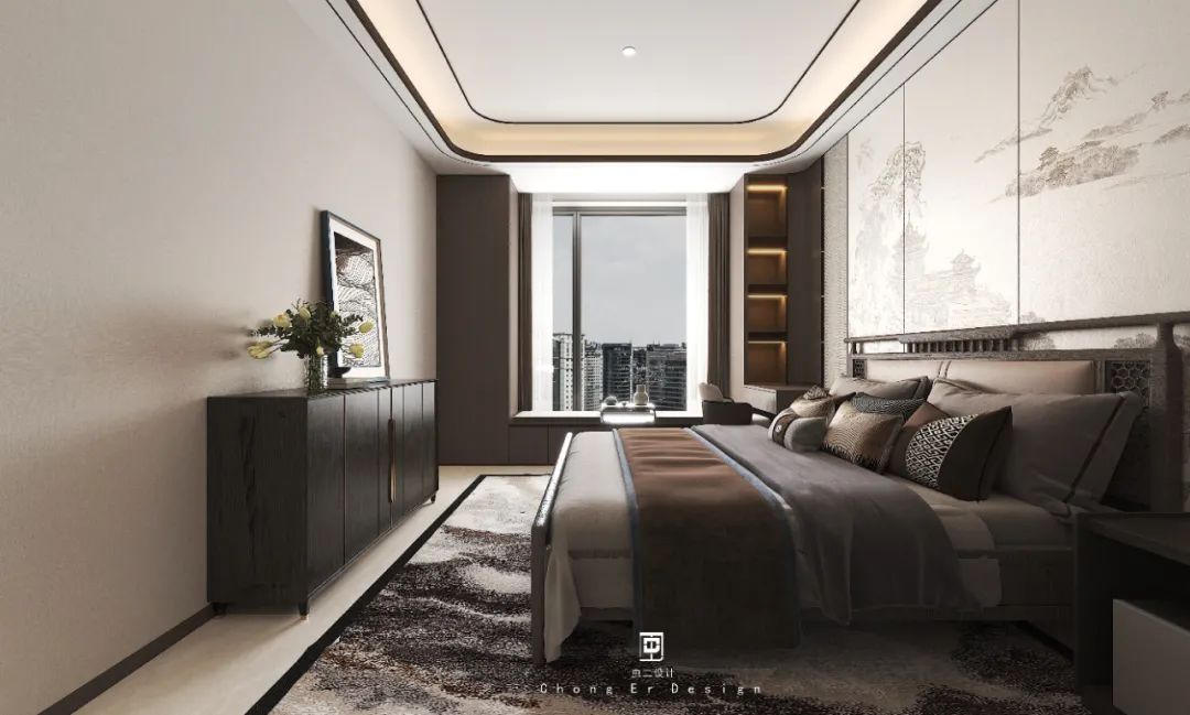 绿谷·云山墅 · 新中式风格的诗意家居设计丨中国泰安丨虫二设计-22