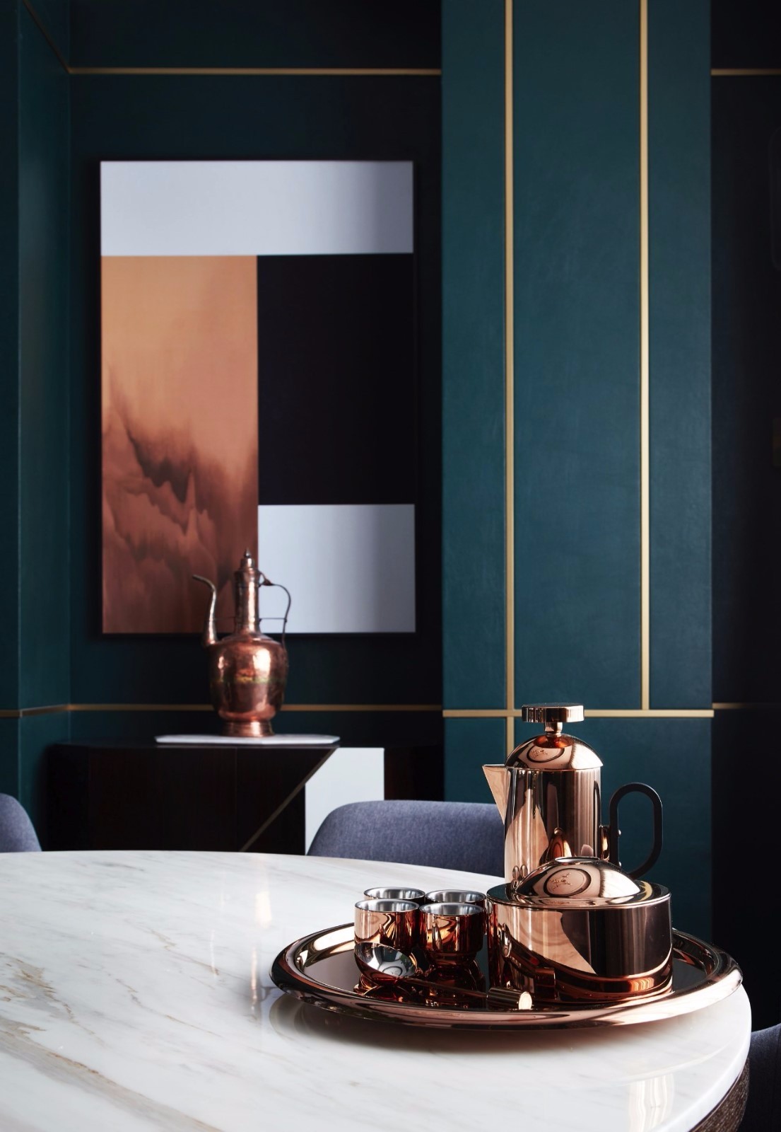 致敬 ArtDeco 的艺术装饰盛宴·600㎡精致奢华别墅空间设计-10